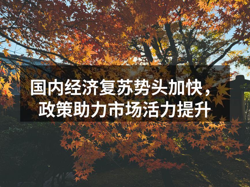 国内经济复苏势头加快，政策助力市场活力提升